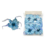 Feathered Spiky Fabric Flower Motif - Image 5