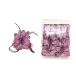 Feathered Spiky Fabric Flower Motif - Image 7