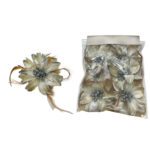 Feathered Spiky Fabric Flower Motif - Image 14