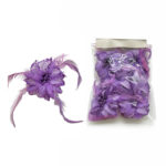 Feathered Spiky Fabric Flower Motif - Image 16