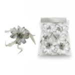 Feathered Spiky Fabric Flower Motif - Image 3