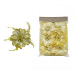 Feathered Spiky Fabric Flower Motif - Image 4