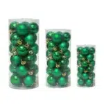 Matt & Shiny Christmas Hanging Balls – 24pc Ornament Set - Image 3