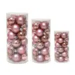 Matt & Shiny Christmas Hanging Balls – 24pc Ornament Set - Image 4