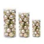 Matt & Shiny Christmas Hanging Balls – 24pc Ornament Set - Image 5