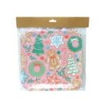 Christmas Drawings Pink Carton Plate - Image 2