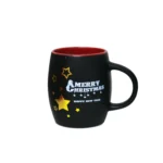 Christmas Matt Black Mug - Image 2