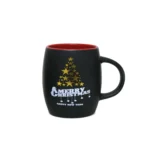 Christmas Matt Black Mug - Image 3