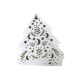 White & Gold Christmas Tree Napkins
