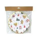 Christmas Drawing White Carton Plate - Image 2