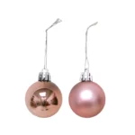 Matt & Shiny Christmas Hanging Balls – 24pc Ornament Set - Image 7