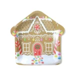 Christmas Bread house Carton Plate