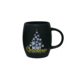 Christmas Matt Black Mug - Image 4