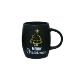 Christmas Matt Black Mug - Image 5