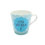 Blue Filigree Quote Mug