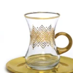 Ornate Tea Cup With Gold Metal Saucer - Image 2