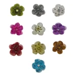 Sheer Jeweled Floral Motifs