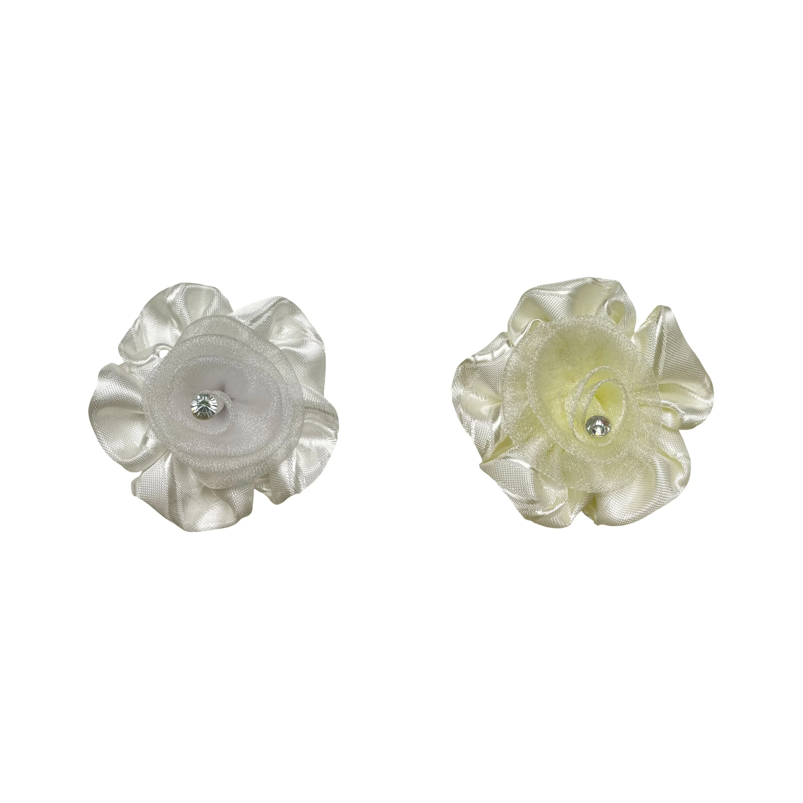 HGT148880S Satin & Rhinestone Flower Motif - Image 1
