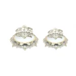 Butterfly Mirror Tray with Crown Accent – Gold Finish - Image 5