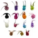 Sparkling Feathered Rose Motif