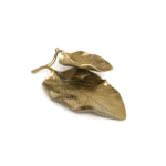 Two Levels Raw Leaf ALU Plate – 39 cm Metallic - Image 2