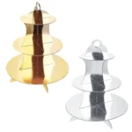 Metallic 3 Tiers Cupcake Holder