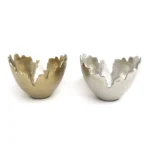 Round Raw Bright Broken Edges Alu Bowl