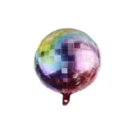 Colored Disco 4D Foil Balloon