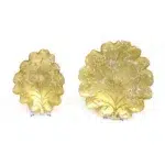 Gold Cracked Folio Ontario Leaf Plate - Image 3