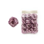 Glittered Velvet Flower Motif - Image 4