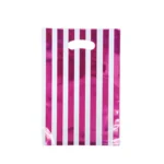 Stripped Metallic Paper Bag - Image 4