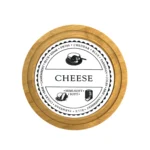 Round Cheese Keeper With Wooden Tray & Glass Cover - Image 3