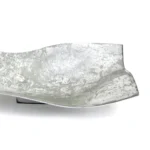 Silver Alu Sparkle Stripes Round Thin Collar Plate - Image 2