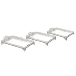 Rectangular Rhombus Design Footed Mirror Tray - Image 3