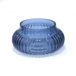 Decorative Ribbed Glass Bowl - Image 3