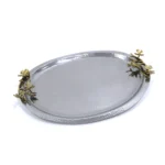 Butterfly Oval Hammered Tray