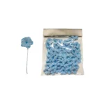 Mini Mid Pearl Jute Flower Motifs – 50pcs Assorted - Image 2