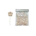 Mini Mid Pearl Jute Flower Motifs – 50pcs Assorted - Image 5