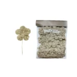 Two‑Layer Jute Flower Motifs – 50 pcs Pack - Image 2