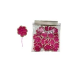 Natural Two‑Layer Jute Flower Motifs – 50pcs Pack - Image 4