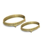 Footed Oval Mirror Base Tray - Image 2