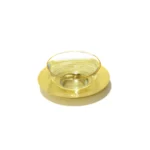 Set Of Hammered Coaster & Rimmed Glass Bowl - Image 2