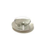 Set Of Hammered Coaster & Rimmed Glass Bowl - Image 3