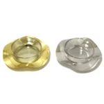 Set Of Wavy Coaster & Rimmed Glass Bowl