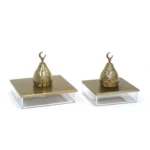 Hammered Knob Stainless Cover Square Plexi Box - Image 2