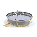 Gold ALU Branch Silver Hammered Plater