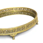 Footed Oval Mirror Base Tray - Image 4