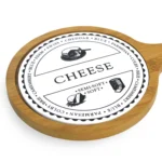 Round Palette Shape Cheese Cutting Board - Image 2