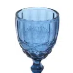 Glass Embossed Pattern Goblet - Image 7
