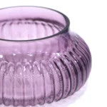Decorative Ribbed Glass Bowl - Image 5